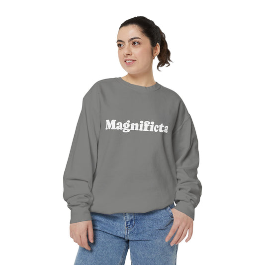 Magnificta Sweatshirt — Vintage Script Graphic Crewneck